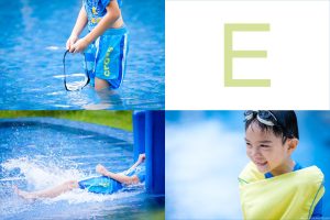 Swimming pool children photography in Singapore