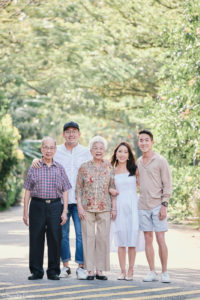Grandparents and grandchildren photoshoot in Singapore