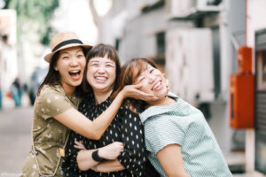 Fun friendship photography in Singapore