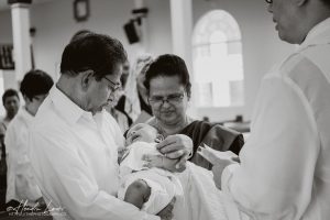 Catholic baby baptism photoshoot in Singapore