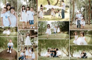 Outdoor family photoshoot at Bishan Park Singapore