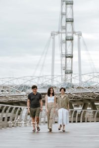 Singapore Marina Bay Promenade family photoshoot