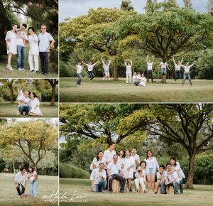 Outdoor multi generation family photography