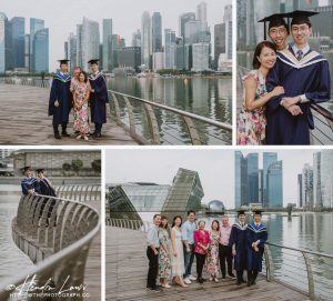 Marina Bay outdoor graduation photoshoot