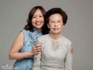 Photo studio mother and daughter portrait Singapore